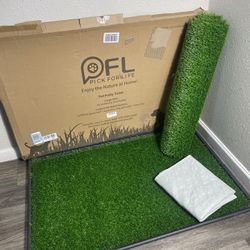 Dog Grass Large Patch Potty, Artificial Dog Grass Bathroom Turf for Pet Training, Washable Puppy Pee Pad, Perfect Indoor/Outdoor Portable Potty Pet Lo