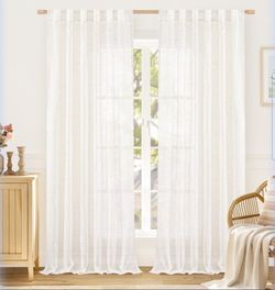 Lamit semi sheer curtains 84" L (2 panel )