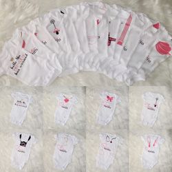 Girls Milestone Onesie Set