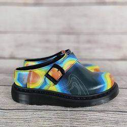 Dr Martens Isham Nappa Reclaimed Thermal Map Leather Womens Slingback Size 6