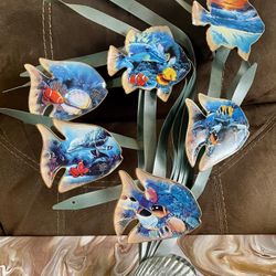 Bradford Exchange ‘RAINBOW REEF’ 6-Plate Collection • by CHRISTIAN REISE LASSEN