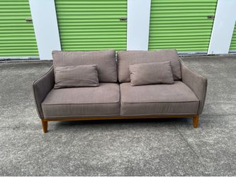 Jason Mid-Century Modern Grey Fabric Sofa