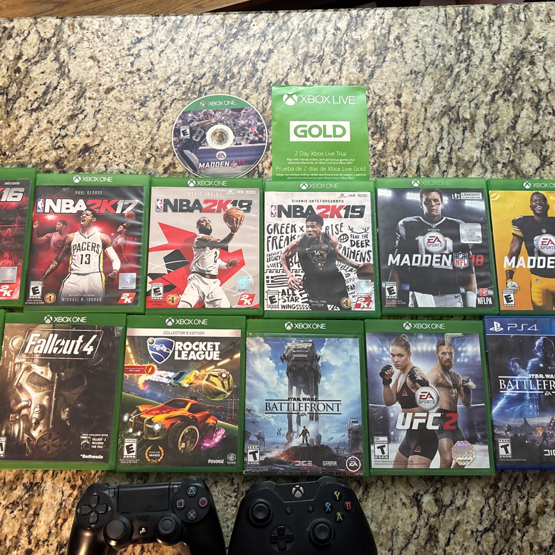 Video Game Bundle Plus Xbox And PS4 Controller 