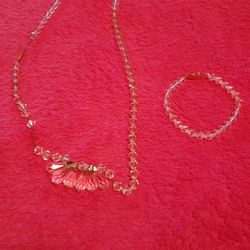 Crystal Beads And Bracelet