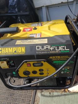 Barely used generator was off gas and profane
