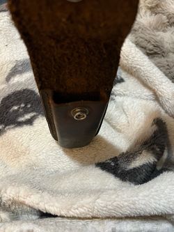 Brown Leather Belt with Metal Snap