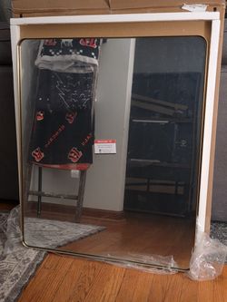 BRAND NEW 30X36 Brushed Gold Wall Mirror 