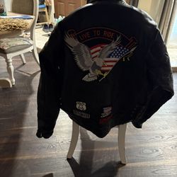 Black Motorcycle Jacket 