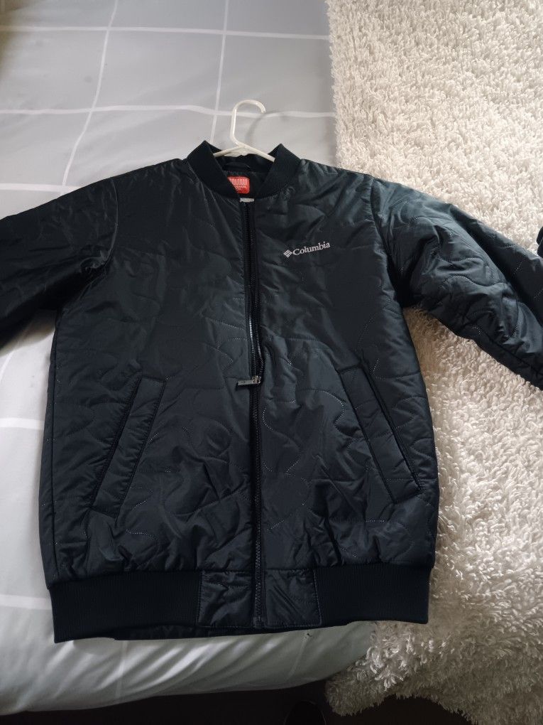 Mens Small Black Columbia Bomber Jacket