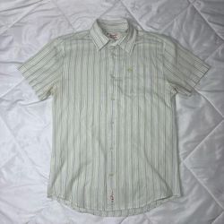 Original Penguin Striped Short Sleeve Button-Up Shirt