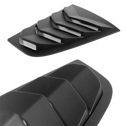 For 2003-2008 Nissan 350Z ABS Black Side Window Louvers Scoop Cover Vent 2pcs -(2-WP-2727-BK