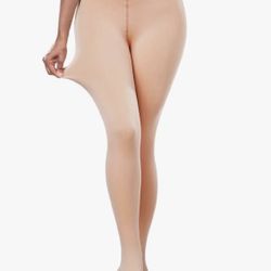 NEW Women's Fleece Lined Tights New, Open Package 