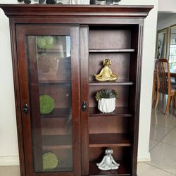 Storage Shelf 35” Long 10” Wide And 49-1/2” High In Good Condition 