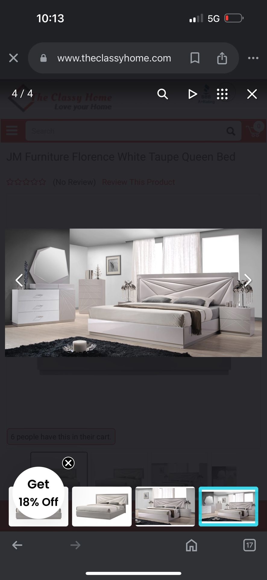 Italian bedroom set