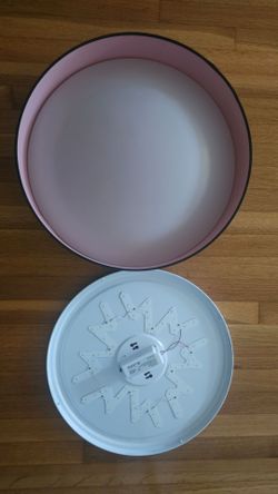 Black round flush mount ceiling light