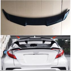 Rear Roof Window Spoiler Wing Lip Gloss Black For 2016-2019 Toyota C-HR CHR 1pcs