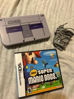 New Nintendo 3DS XL Snes super nintendo Edition gray handheld console flawed
