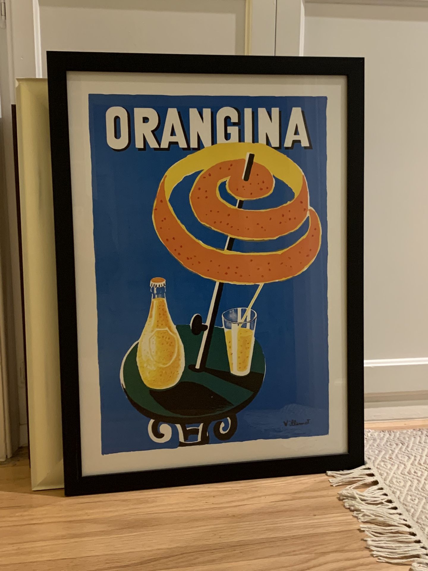 Orangina Sparkling Soda Pop Art Framed Print