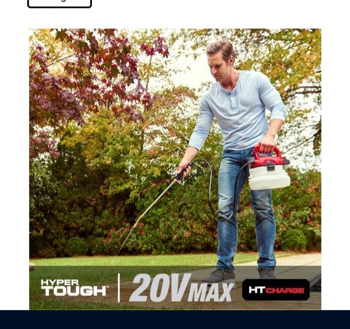 Hyper Tough 20V MAX Cordless 1-Gallon Garden Sprayer