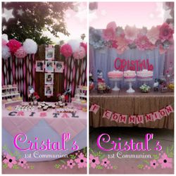 1st Communion Decorations - Giant Paper Flowers & More