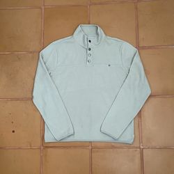 Vuori Venice Men's Sweater Pullover Quarter Snap Fleece Wool Blend Size Large