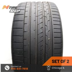 Set of 2 Used  7/32 Summer  315/40ZR21  115Y  Continental  SportContact 6 MO1