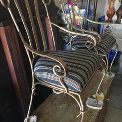 4 Wrought Iron Dining chairs 