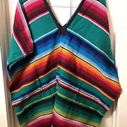 Poncho De Zarape Mexicano 