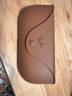 Ray-Ban Meta Brown Leather Hard Case only for Glasses & Sunglasses