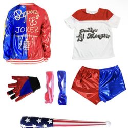 Harley Quinn Girls Costume 