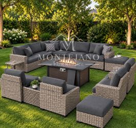 Patio furniture set with Fire pit