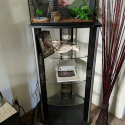 Glass Shelving Unit / Tv Holder Great Condition