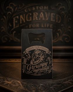 Wallet size bottle opener