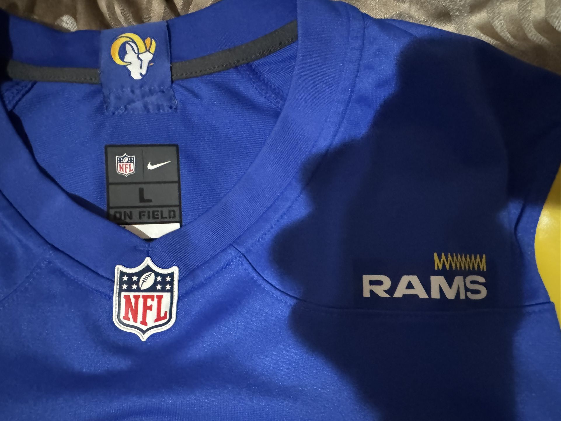 Los Angeles Rams NFL Woods Player Home Football Jersey Used