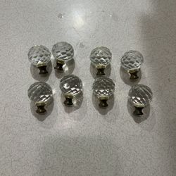 8 Use / Vintage Clear Pulls 
