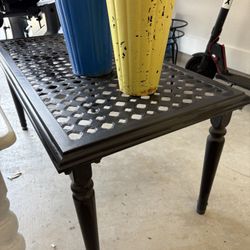Patio Metal Coffee Table Approx 18”x 3 Ft