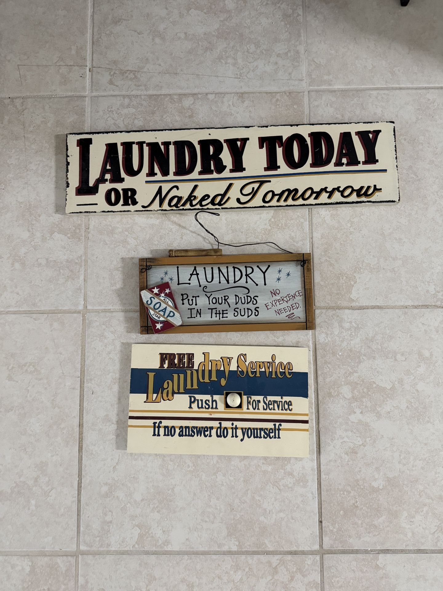 Laundry Signs 
