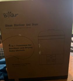 Baby bottle sterilizer steam and dryer