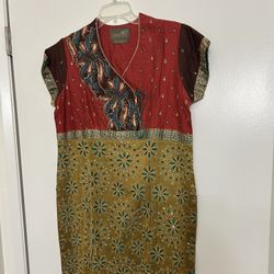 Dress Indian Print Size Medium