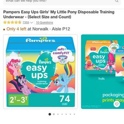 Pampers Pull Ups 2-3t