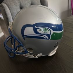Seahawks Throwback Grey Helmet