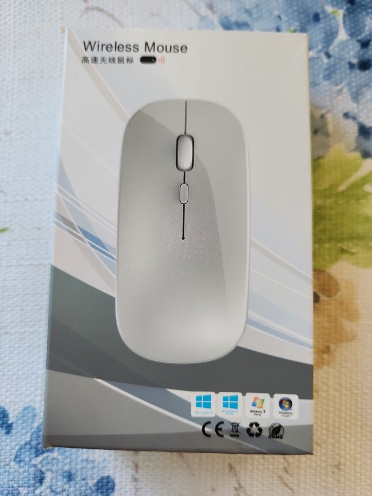 Bluetooth Wireless Mouse Thin For Laptop Universal Rechargeable Intelligent