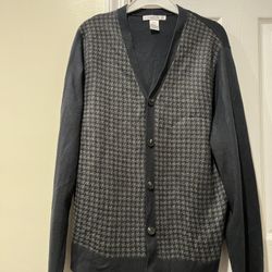 Geoffrey Beene Houndstooth Cardigan size M/M