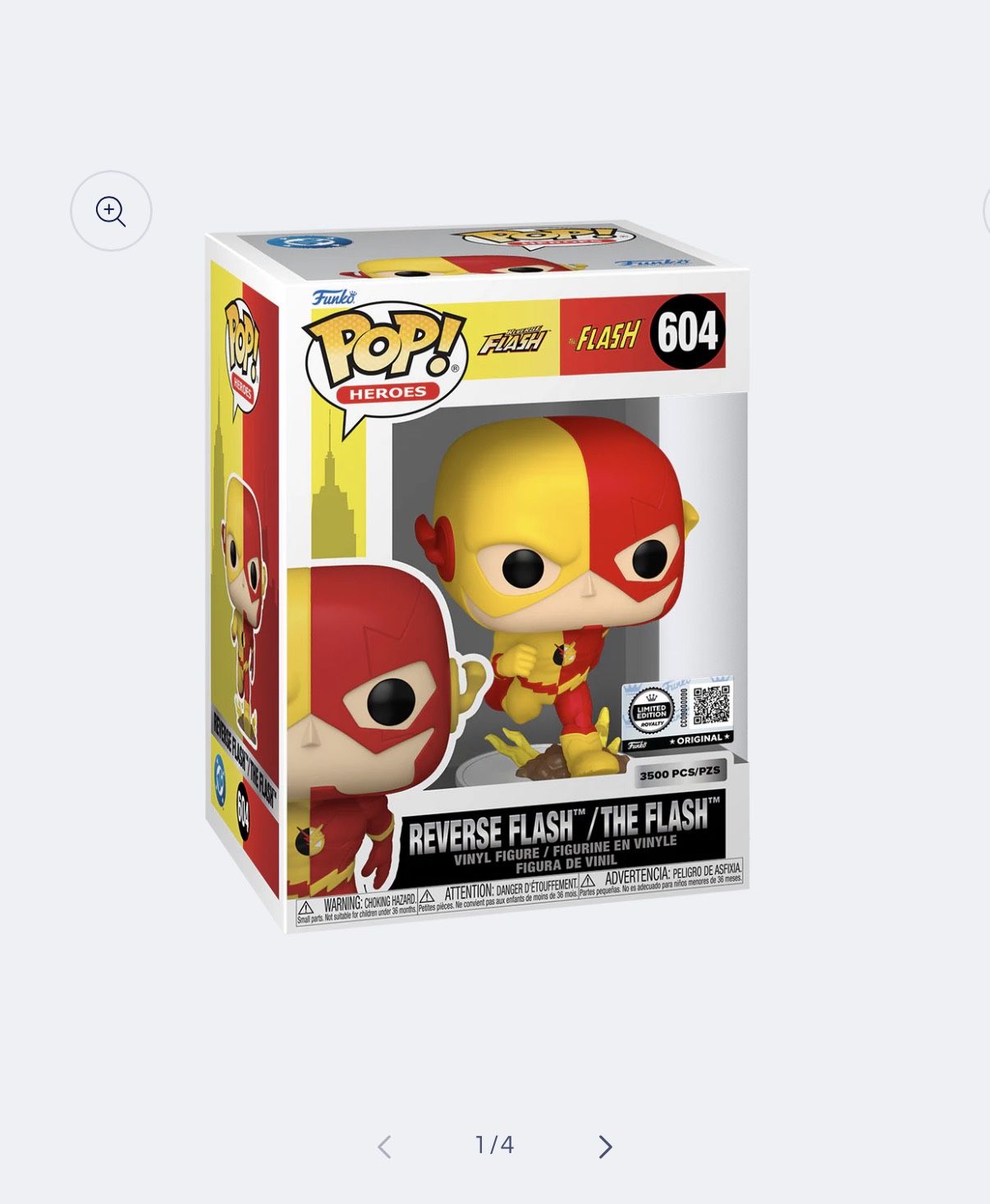 Funko POP! Vinyl: DC Heroes - Reverse Flash / The Flash Split #604 LIMITED EDITION ONLY 3,500 MADE