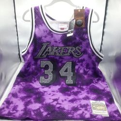 Mens Mitchell & Ness NBA GALAXY SWINGMAN JERSEY - LA LAKERS '96 SHAQUILLE O'NEAL