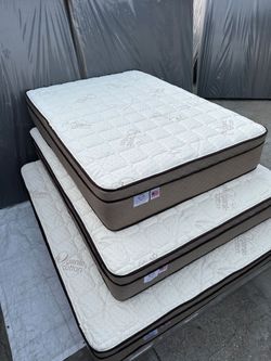 Queen Size Mattress Pillow Top New