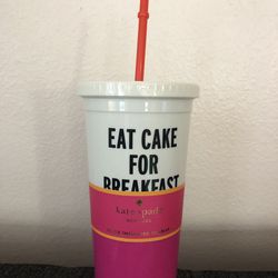 Kate Spade ‘Eat Cake For Breakfast’ insulated Tumbler 20 Oz