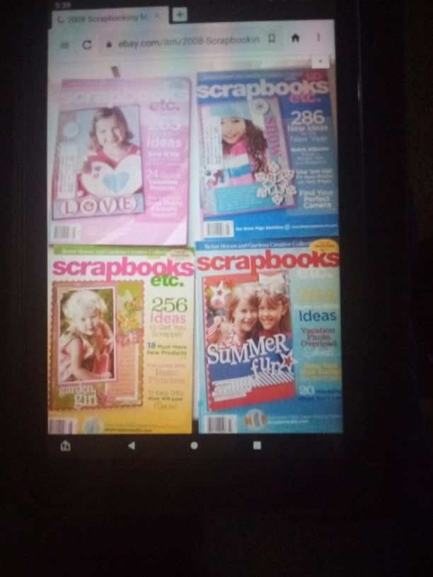 2008 Scrapbooking Magazines
