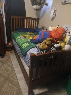 Two twin bedframes