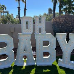 Oh Baby Marquee Letter 